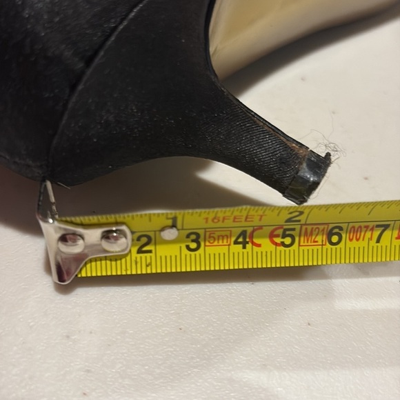 RSVP - Black Peep Toe Heels with Ruffle Detail. Size 11. - Picture 11 of 14